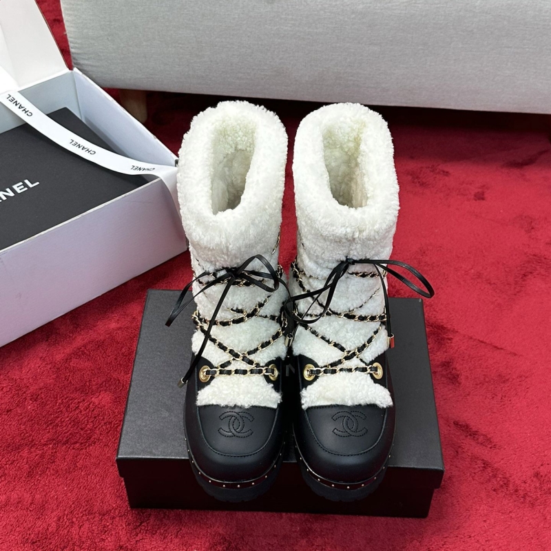 Ch*el leather shoes